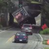 See It !! Big Rig Demolished When Colliding With A Bridge